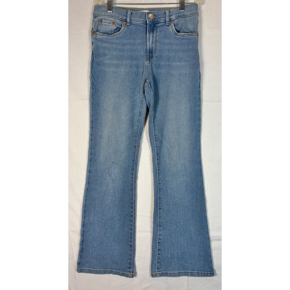 Levi’s 726 Jeans Flare Blue Denim Light Wash Kids Youth Girls Size 14